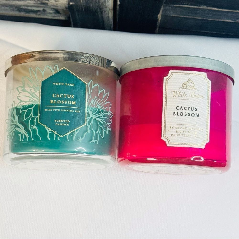 Cactus Blossom 3-Wick Candles, Used